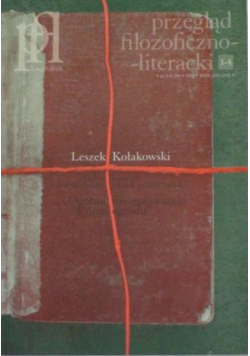 Przegląd filozoficzno - literacki nr 3 - 4 / 2007