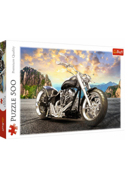 Puzzle 500 Czarny motocykl TREFL
