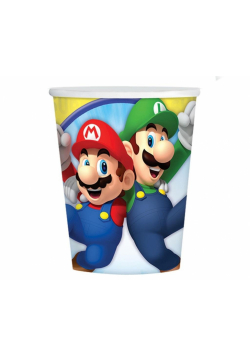 Kubeczki papierowe Super Mario 250ml 8szt