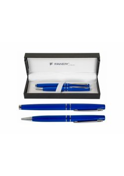 Pióro wieczne + długopis Omega BF niebieski