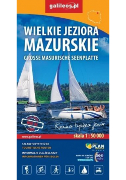 Mapa tur. - Wielkie Jeziora Mazurskie 1:50 000