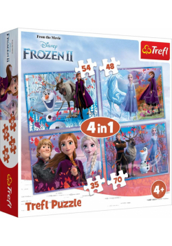 Puzzle 4w1 Podróż w nieznane TREFL