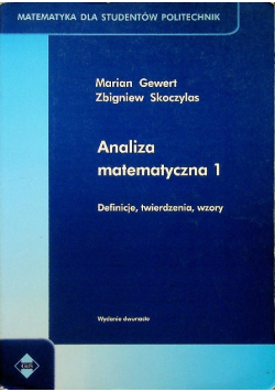 Analiza matematyczna 1