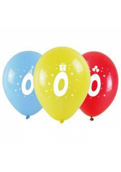 Balony z nadrukiem 0 28cm 3szt