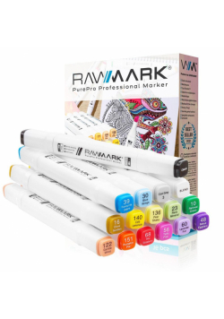 Promarkery alkoholowe purePRO 16 kolorów Pastel