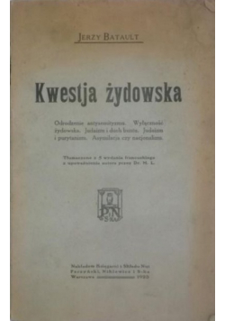 Kwestja żydowska 1923 r.
