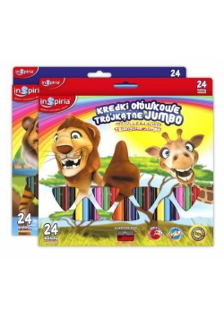 Kredki trójkątne jumbo 24 kolory