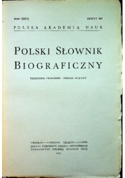 Polski słownik biograficzny Tom XXV Zeszyt 105
