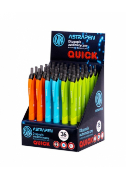 Długopis automatyczny trójkątny Astrapen Colorful display 36 sztuk