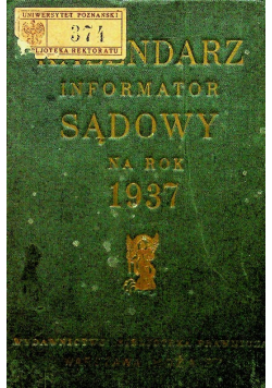 Kalendarz  informator sądowy na rok 1967 r.