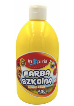 Farba szkolna żółta 500ml