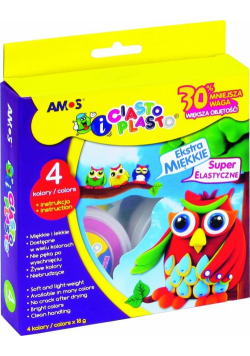 Ciasto Plasto 4 kolory AMOS