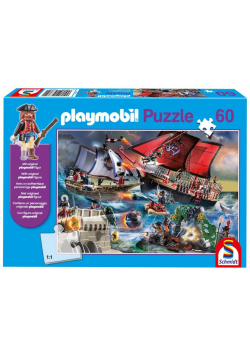 Puzzle 60 Playmobil Piraci + figurka G3