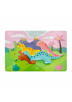 Puzzle drewniane animal Dinozaur