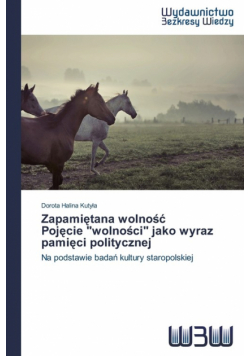 Zapami Tana Wolno Poj Cie Wolno CI Jako Wyraz Pami CI Politycznej