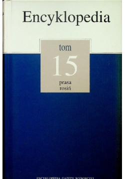 Encyklopedia tom 15 Prasa roślin