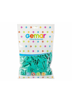 Balony makaroniki turkusowo-zielone 30cm 100szt