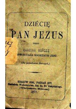 Dziecię Pan Jezus 1877 r.
