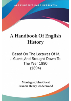 A Handbook Of English History