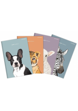 Brulion A4/96K kratka Animals (5szt)