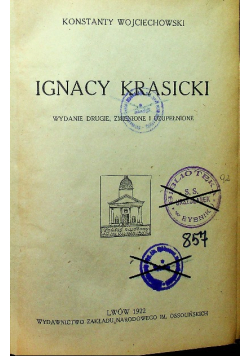 Ignacy Krasicki1922 r