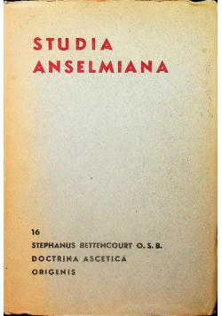 Doctrina ascetica origenis 1945 r.