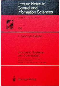 Stochastic systems and optimization 136