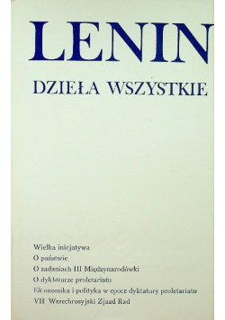 Lenin Dzieła wszystkie tom 39