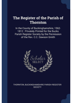 The Register of the Parish of Thornton