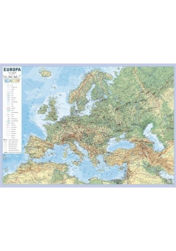 Plansza edukacyjna - Mapa Europy 1:10 000 000