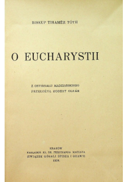O Eucharystii 1939 r