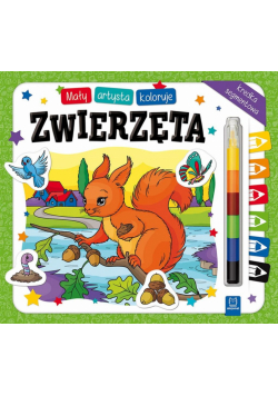Mały artysta koloruje zwierzęta