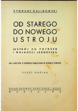 Od starego do nowego ustroju