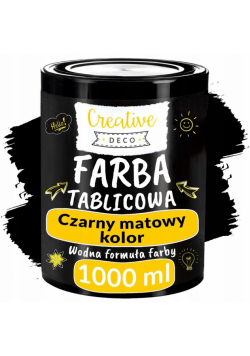 Farba tablicowa czarna do pisania kredą 1000ml
