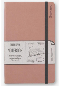 Bookaroo Notatnik Journal A5 - Pudrowy