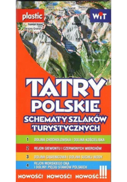 Schematy szlaków turystycznych. Tatry mapa