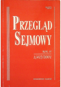 Przegląd Sejmowy Rok IX 5(46)