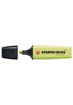 Zakreślacz Boss Original pastel limonkowy (10szt)