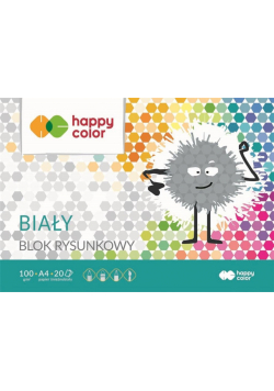 Blok rysunkowy biały A4/20K HAPPY COLOR