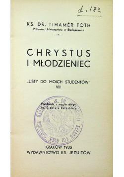Chrystus i młodzieniec 1935 r.