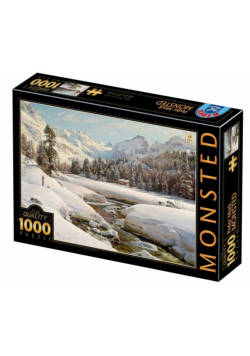Puzzle 1000 Peder Mork Monsted, Zimowy krajobraz