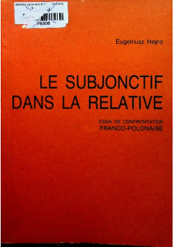 Le Subjonctif dans la Relative