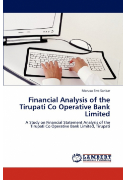 Financial Analysis of the Tirupati Co Operative Bank Limited