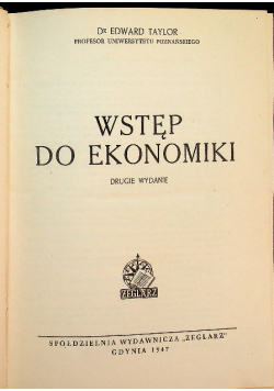Wstęp do ekonomiki 1947 r.