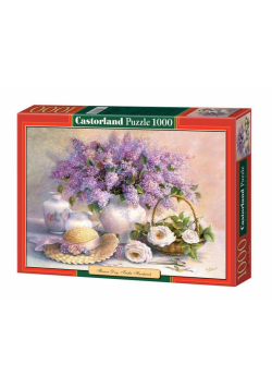 Puzzle 1000 Kwiaty i kapelusz CASTOR
