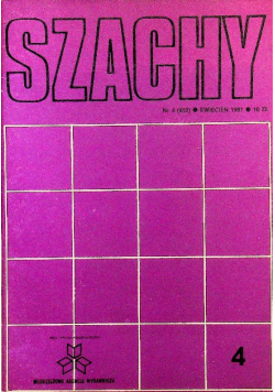 Miesięcznik Szachy nr 4 rok 1981