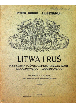 Litwa i ruś 1912 r.