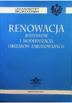 Renowacja budynków i modernizacja obszarów zabudowanych