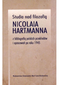 Studia nad filozofią Nicolaia Hartmanna..