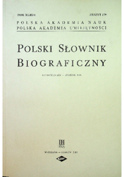 Polski słownik biograficzny zeszyt  179